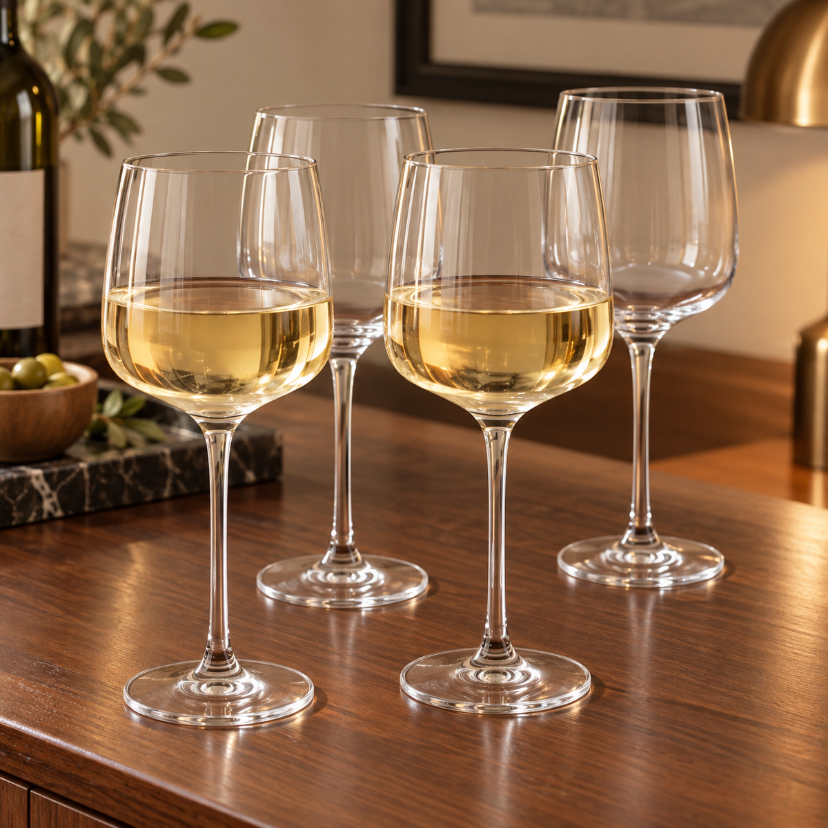 🍷Wine Glass Set|Clear Glass Dining|Wine Lover Gift|Slim Stem Elegance