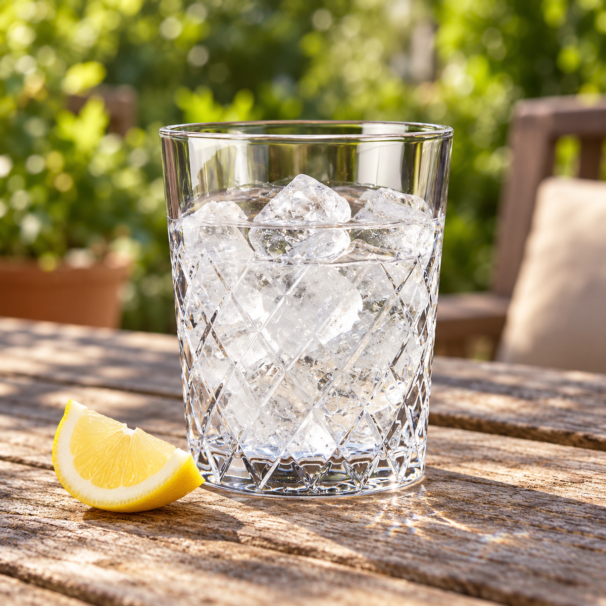 🥃 Diamond-Cut Whiskey Glass|Clear Glass Bar Gift|Sparkling Pattern