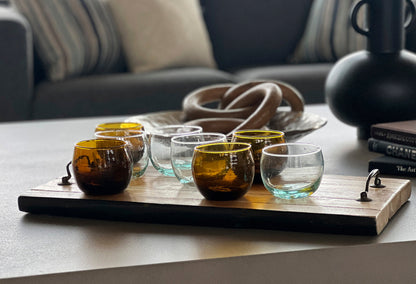 Stemless Wine Glass Set | Clear Glass Dining Gift